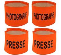 Line Shop Lot de Brassard Orange 2 Photographe et 2 Presse (L/XL)