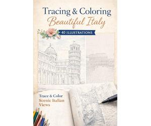 Line tracing and coloring book: Follow the Light Lines to Reveal Beautiful Scenes - improve drawing skills and learn perspectives - ink tracing book