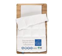 LINEA by Böhmerwald - Allnights - Couette Douillette Tempérée, 135 x 200 cm, 100% Plumes et Duvet Neufs, Convient aux Personnes Allergiques, Lavable à 60 °C, Fabriquée en Allemagne