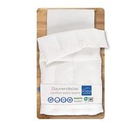 LINEA by Böhmerwald - Comfort - Couette à Cassettes 4 Zones, Très Chaude, 135 x 200 cm, 90% Duvet/10% Plumes de Classe 1, Convient aux Personnes Allergiques, Lavable à 60 °C, Fabriquée en Allemagne