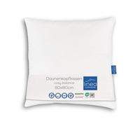 LINEA by Böhmerwald - Cosy - Oreiller Équilibré, 80 x 80 cm, 70% Plumes de Classe 1, 30% Duvet Douillet Neuf, Convient aux Personnes Allergiques, Lavable à 60 °C, Fabriqué en Allemagne