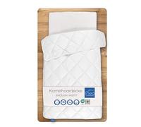 LINEA by Böhmerwald - Exclusive - Couette Chaude en 100% Poils de Chameau, 155 x 200 cm, Convient aux Personnes Allergiques, Autonettoyante, Non Lavable en Machine, Fabriquée en Allemagne