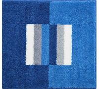 Linea Due Tapis de Bain 3D, Ultra Doux et Absorbant, Antidérapant, 5 Ans de Garantie, CAPRICIO, Petit Tapis 55x60 cm, Bleu