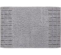 Linea Due Tapis de Bain Réversible, Ultra Doux, Absorbant et Antidérapant, Coton, 5 Ans de Garantie, Chess, Tapis de Bain 60x90 cm, Argent