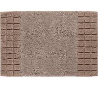 Linea Due Tapis de Bain Réversible, Ultra Doux, Absorbant et Antidérapant, Coton, 5 Ans de Garantie, Chess, Tapis de Bain 70x120 cm, Marron