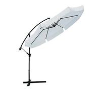 Linea Garden Friend o850006, Parasol, diamètre de 3 x 3 MT, Bras latéral, Blanc