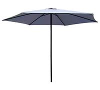 Linea Garden Friend O850303 Parasol Push Up 3 m - Couleur : Gris. Structure en Acier.