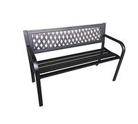 Linea Garden Friend P1362222 Banc Boulevard en Acier, Noir