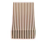 Linea Garden Friend T1372910/M Rideau de Porte avec Anneaux rayé Marron 140 x 250 cm