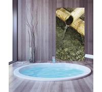 Linea Hogar Affiches de porte autocollantes "Calm Zen" 70 x 70 cm en vert