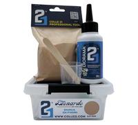 Linea Leonardo DUNA DI FIORI Poudre de décor, 250g de poudre + 125 ml de colle Blanche Vynilique Diorama, poudre de décor pour diorama, poudre deco pour bricolage.