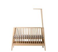 Linea Lit pour bébé en chêne avec structure en chêne sans matelas