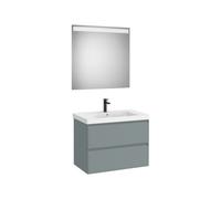 Linea pack (meuble+lavabo+miroir eidos) 2 tiroirs 80 cm bleu polaire - ROCA A852495596