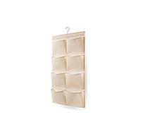 Linea Più 0385C Easystorage Rangement Vertical en TNT avec 8 Poches Écru 46 x 84 cm