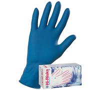 Linea Premium EHRP/L Gant Latex, Bleu Hi Risks, Powderfree, L