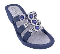 Linea Scarpa Korfu Badeschuhe Wellness Pool mit Absatz Pantoletten und Freizeitschuhe Damen: Größe: 38 | Farbe: Navy