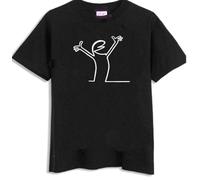 Linea Vintage Taglie T-Shirt Graphic Tee Printed Shirt Short Sleeve for Mens Black3XL
