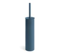 Lineabeta - Porte-brosse murale/support rond en acier bleu mat
