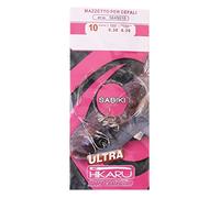 Lineaeffe Bas de Ligne Prêts à Pêcher Leurre à Mulet Taille Hameçon 10 Avançon 0.20 mm Ligne Montée 50 cm Montage Pêche Mer Rivière