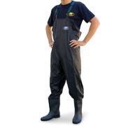 Lineaeffe Scaphandre PVC Chest Black Taille 44 Waders de Pêche Respirant Néoprène Tour de Poitrine Pantalon Cuissardes