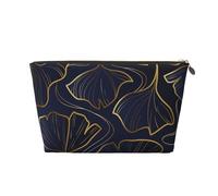 Linéaire Doré Dégradé avec Feuilles De Ginkgo Biloba, Trousse de Maquillage Trousse à cosmétiques Trousse de Toilette de Voyage Portable Pochette de Toilette