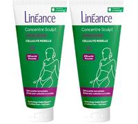 Linéance Caféi Sculpt - Crème Anti-Cellulite Incrustée, Complexe Bi-Caféiné 20%, 180 ml (Lot de 2)