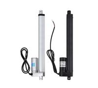 Linear Actuator 12V/24V DC electronic starter 400mm Stroke Linear Motion Controller 100/300/500/700/1000/1200/1500N NWPNLXEA(24V 1200N 6mm s,White 400mm)