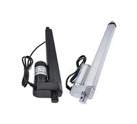 Linear actuator 500mm Stroke 12V 24V Linear Actuator electronic starter 100/300/500/700/1000/1200/1500N Silvery ICXLPMC(12V 1000N 10mm s,Black 500mm)