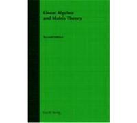 Linear Algebra and Matrix Theory Ed Nering (Auteur)