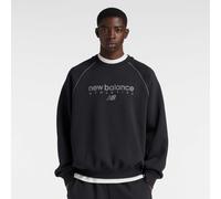 Linear Graphic Fleece Crew noir XL