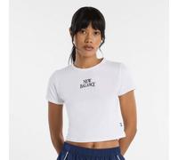 Vêtements New Balance Trackside Ringer T-Shirt pour Femme S Blanc