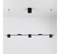 Linear LED Pendant Lighting for Kitchen Island Black Dimmable Long Strip Chandelier Dining Room Billiard Table Vintage Gold Minimalist Hanging Lamp Farmhouse Res