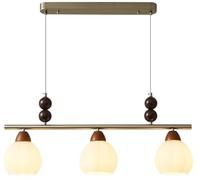 Linear Milk Glass Mid Century Chandelier Table Chrome Industrial Hanging Lamp Farmhouse Ceiling Pendant Light Fixture for Kitchen Island Dining Room