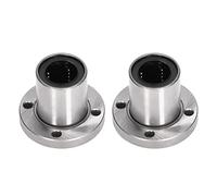 Linear Motion Bearing Ball Rond Flasque 2Pcs, Accessoire Machine, LMF25UU - Haute Stabilité, Faible Friction, Usage Industriel (LMF25)