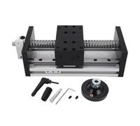 Linear Motion Guide Actuator with Hand Wheel, CNC Linear Stage Motion Rail Actuator, 100 mm Stroke X Y Z Axes Aluminum Alloy Linear Actuator for Milling Machines and Lathes