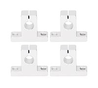 Linear Motion Rail Clamping Rods SK10 | 4Pcs Aluminum Guide Support Bracket for 10mm Shaft | Low Friction & High Accuracy Rotation | CNC / 3D Printer/Automation Equipment