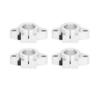 Linear Motion Rail Support | 4 Pcs Aluminum Alloy Guide Shaft Bracket for Accurate Equipment/Industrial Robots / 3D Printers | High Friction Endurance & Substantial Load Bearing (SHF16)