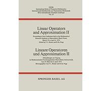 Linear Operators And Approximation Ii / Lineare Operatoren Und Approximation Ii