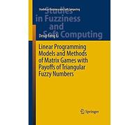 Linear Programming Models And Methods Of Matrix Games With Payoffs Of Triangular Fuzzy Numbers