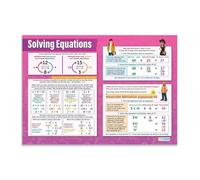 Linear Quadratic Solving Tin Sign Math Reference Chart for Algebra Tutor Appreciation Gift Homeschool Wall Hanging 8 X 12 inch