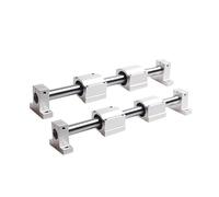 Linear Rail 20mm Linear Shaft + Linear Bearing Housing SCS20UU + Linear Rail Clamp SK20 for DIY CNC Routers Mills Lathes ICXLPMC