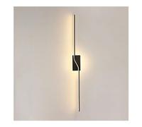 Linear Rod LED Dimmable Wall Light Minimalistic Modern Wall Sconce Acrylic Shade Lighting Fixture for Bathroom Vanity Wall Lamp Entryway Lobby Living Room Hallway (Color : Gold, Size : D23.6IN)