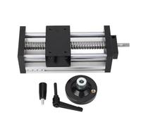 Linear Stage Slide 100mm Stroke Dual Axes Manual Rail Sliding Table with Hand Wheel for Precision Machining Workshop