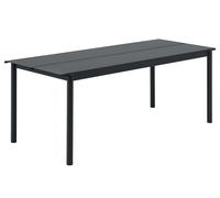 Linear Steel Table Outdoor Table 200x75 cm Muuto Gris - 5713295984409