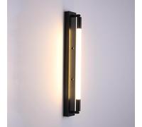 Linear Wall Sconce Modern Vanity Wall Lamp 19.68" Sconces Wall Lighting Indoor Modern Wall Light Fixture Living Room Wall Lights Bedroom Hallway Wall Mounted Lamps/Black