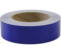 LinearDesigns Bande solide de 2,5 cm pour voiture, camion, bateau - Vinyle de 3 mm - 2,5 cm x 15,2 m - Bleu saphir