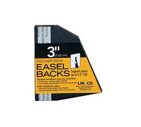 Lineco Self-Stick Easel Back, 3 inches, Black, Package of 5 (328-3303)