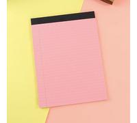 Lined Notepad Tear-Away Writing Pad Soft Colored Paper (Pink) | Lot de 6 feuilles perforées roses et violettes de 20,3 x 12,7 cm, impression ligne transparente pour l'organisation des