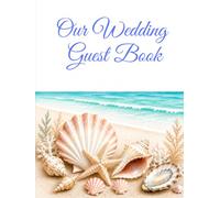 Lined wedding guest book beachy hardcover blank lined