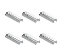 LINEE Recanati MediterRANEA Appuie-couverts - Kit 6 pièces en PMMA transparent 7 x 2 x 1 cm - Accessoire de table élégant - Fabriqué en Italie